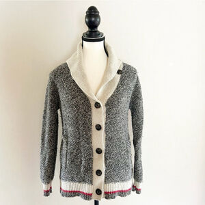 Genuine Roots Cabin Button Down Cardigan Sweater Size M Cabincore Fall/Winter